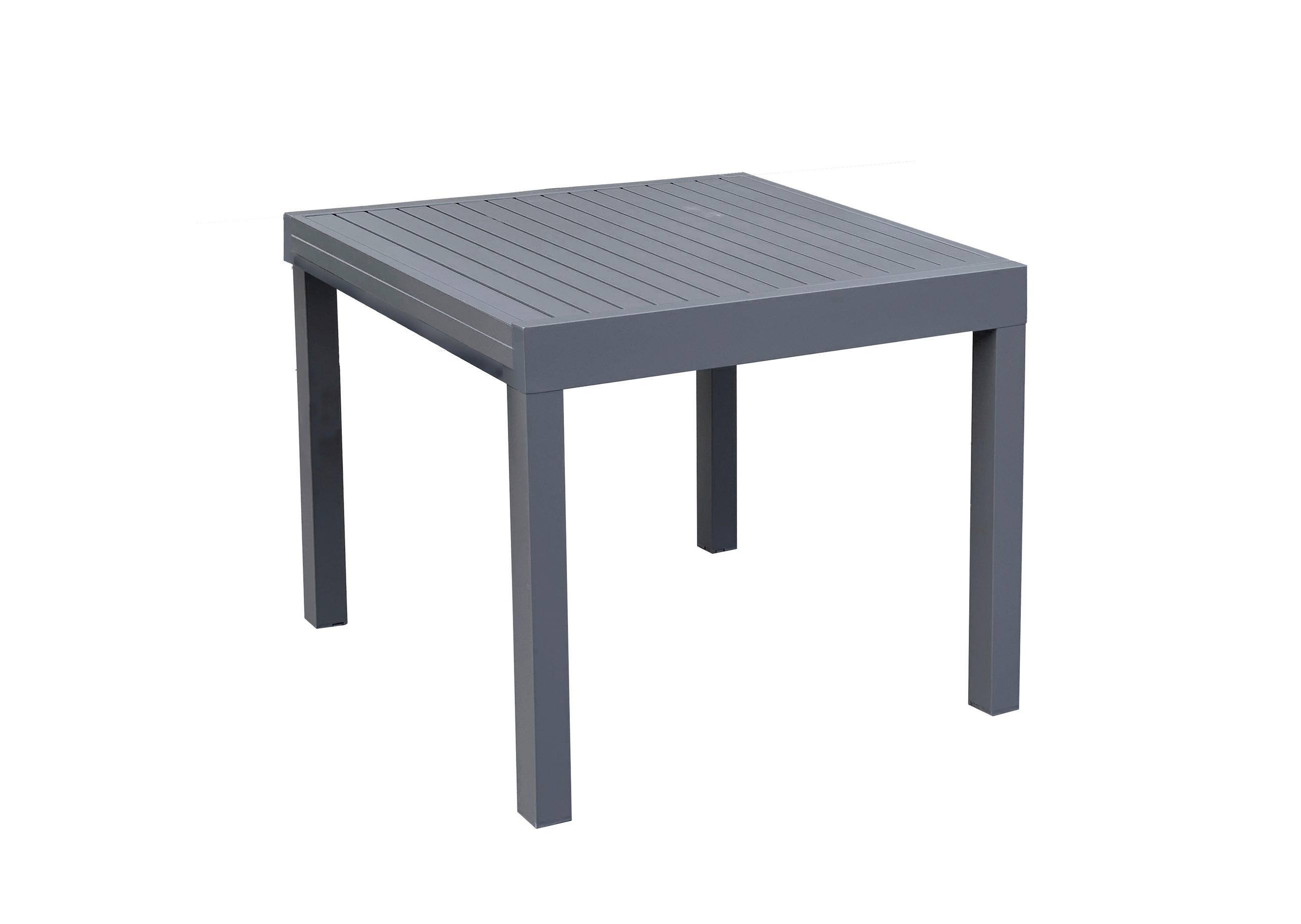 Gardenson Gartentisch Dunkelgrau 90x75x90-180 cm