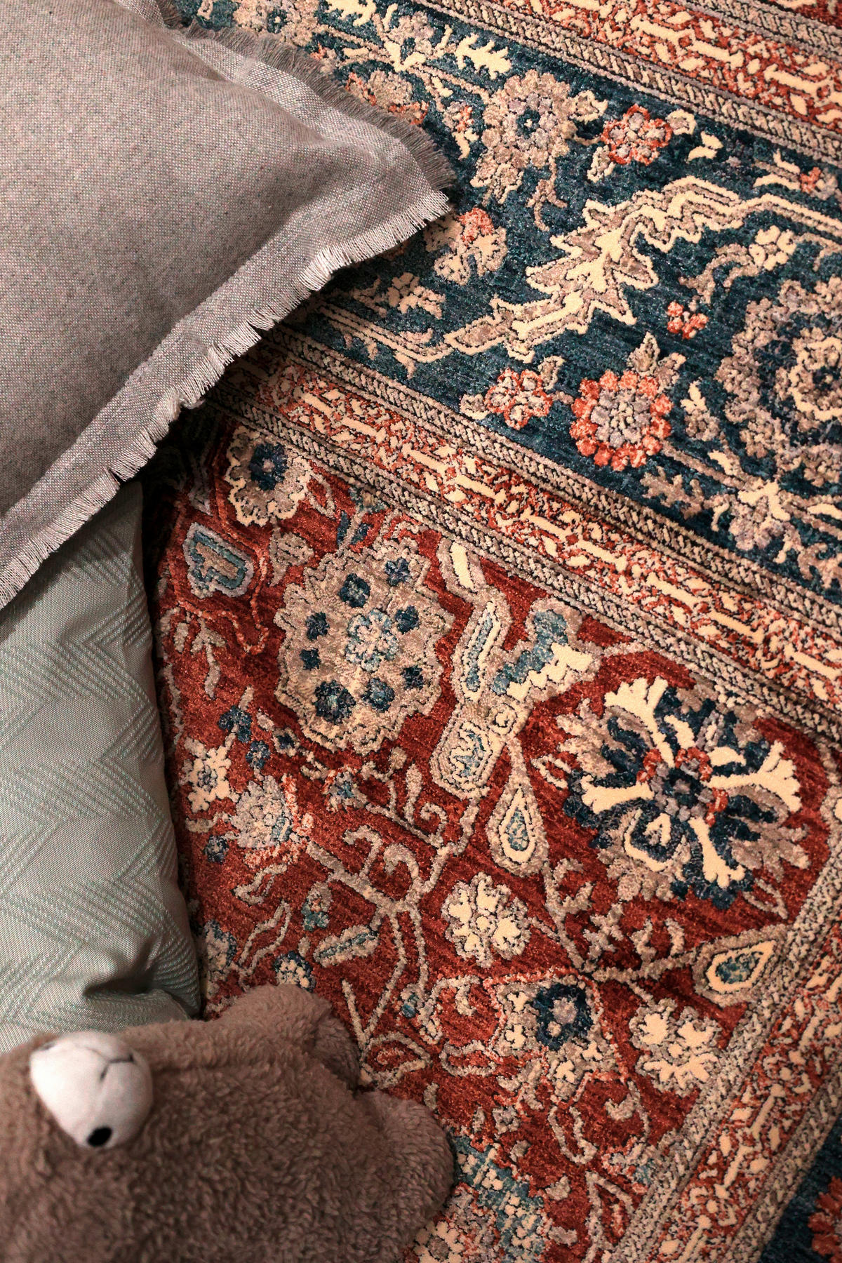 WEBTEPPICH 133/190 cm Tropea Rot  - Rot, KONVENTIONELL, Textil (133/190cm)