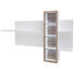 WANDBOARD in 220/132/26 cm Weiß, Eichefarben - Eichefarben/Weiß, Design, Glas/Holzwerkstoff (220/132/26cm) - Novel WANDBOARD in 220/132/26 cm Weiß, Eichefarben - Eichefarben/Weiß, Design, Glas/Holzwerkstoff (220/132/26cm) - Novel