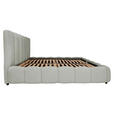 POLSTERBETT Lattenrost, Bettkasten Hellgrau 180/200 cm  - Hellgrau/Schwarz, KONVENTIONELL, Holz/Kunststoff (180/200cm) - Carryhome