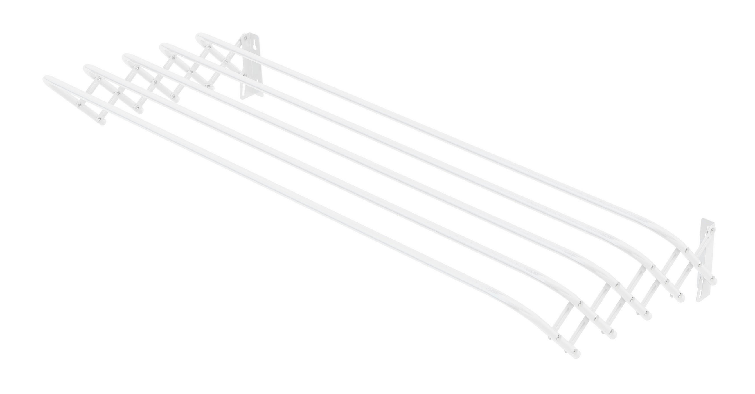 RUHASZÁRÍTÓ ÁLLVÁNY - fehér, Basics, fém (1kg)