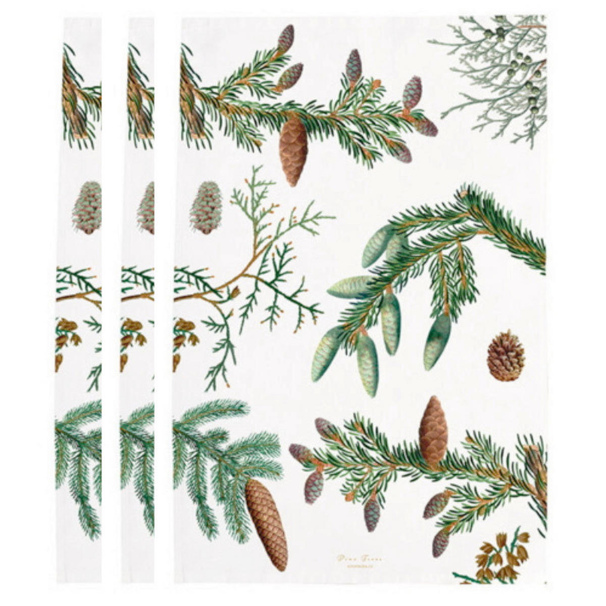 GESCHIRRTUCH-SET 3-teilig Waldgrün  - Waldgrün, Basics, Textil (50/70cm)