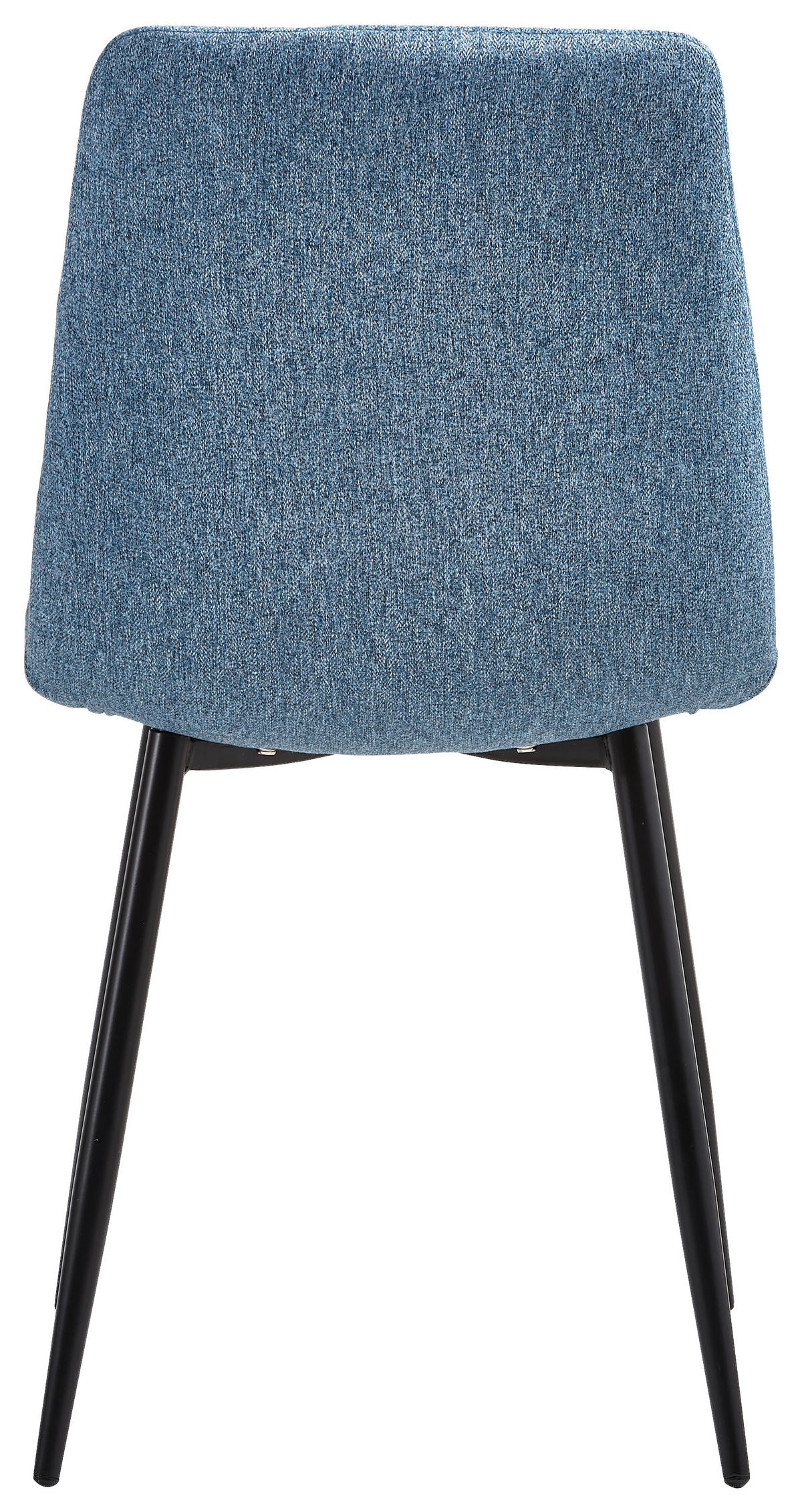 STUHL  in Eisen Webstoff Metall, Textil  - Blau/Schwarz, LIFESTYLE, Textil/Metall (44,5/86/54,5cm) - Livetastic
