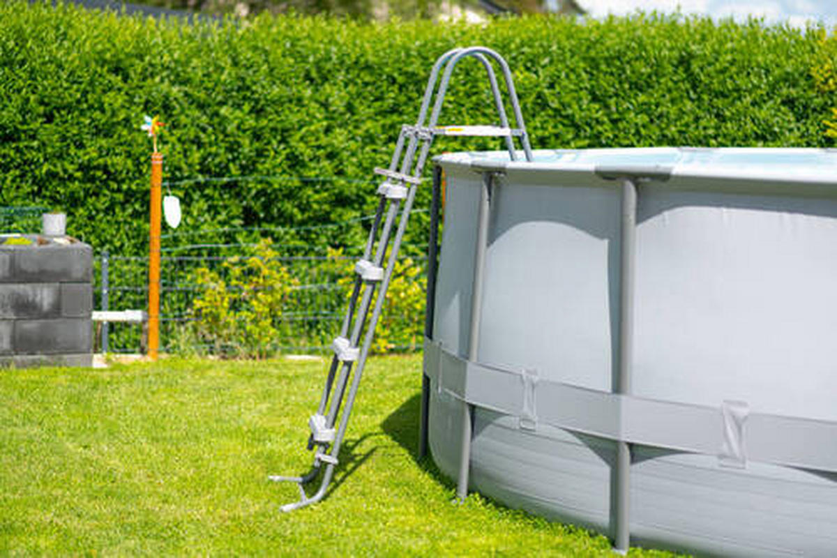 POOL PGP4001852B-AN 549/132 cm  - Anthrazit, KONVENTIONELL, Kunststoff (549/132cm) - Ambia Garden