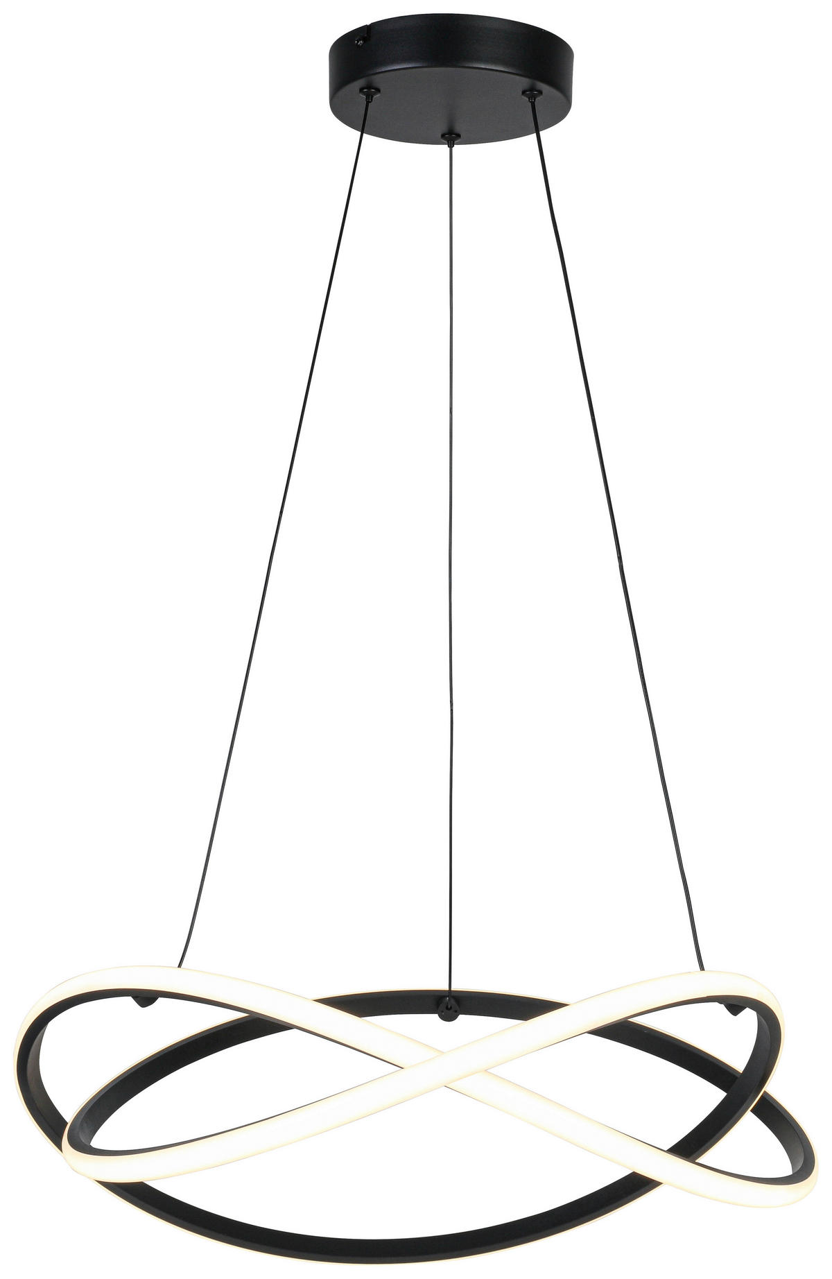 HÄNGELEUCHTE 47/120 cm  - Schwarz/Weiß, Trend, Kunststoff/Metall (47/120cm) - Collet's Monde