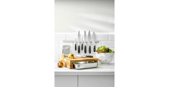 CHEFMESSER   34 cm  - Edelstahlfarben/Dunkelbraun, KONVENTIONELL, Holzwerkstoff/Metall (34cm) - Homeware Profession.