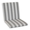 SESSELAUFLAGE Streifen  - Anthrazit/Hellgrau, Basics, Textil (50/4/100cm)