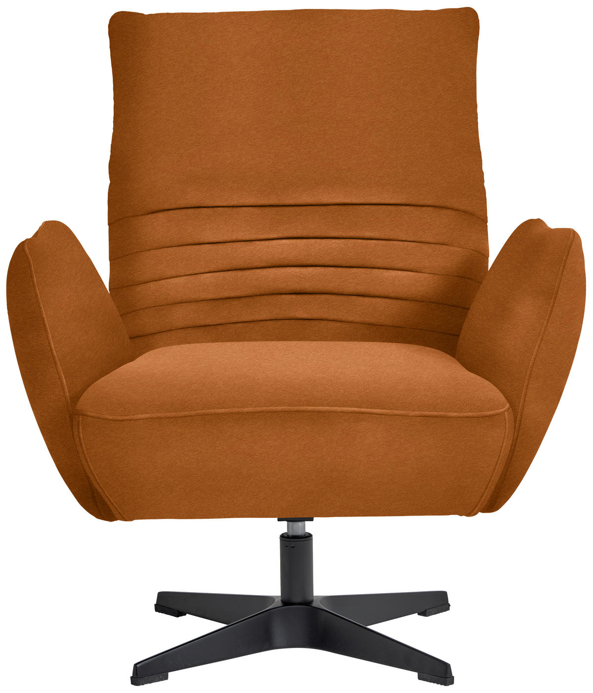 SESSEL in Teddystoff Cognac  - Cognac/Schwarz, Design, Textil/Metall (60/94/86cm) - Dieter Knoll