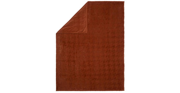 DECKE 150/200 cm  - Cognac, Basics, Textil (150/200cm) - Novel