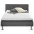 POLSTERBETT Webstoff 140/200 cm - Fichtefarben/Chromfarben, Design, Holz/Textil (140/200cm) - Carryhome