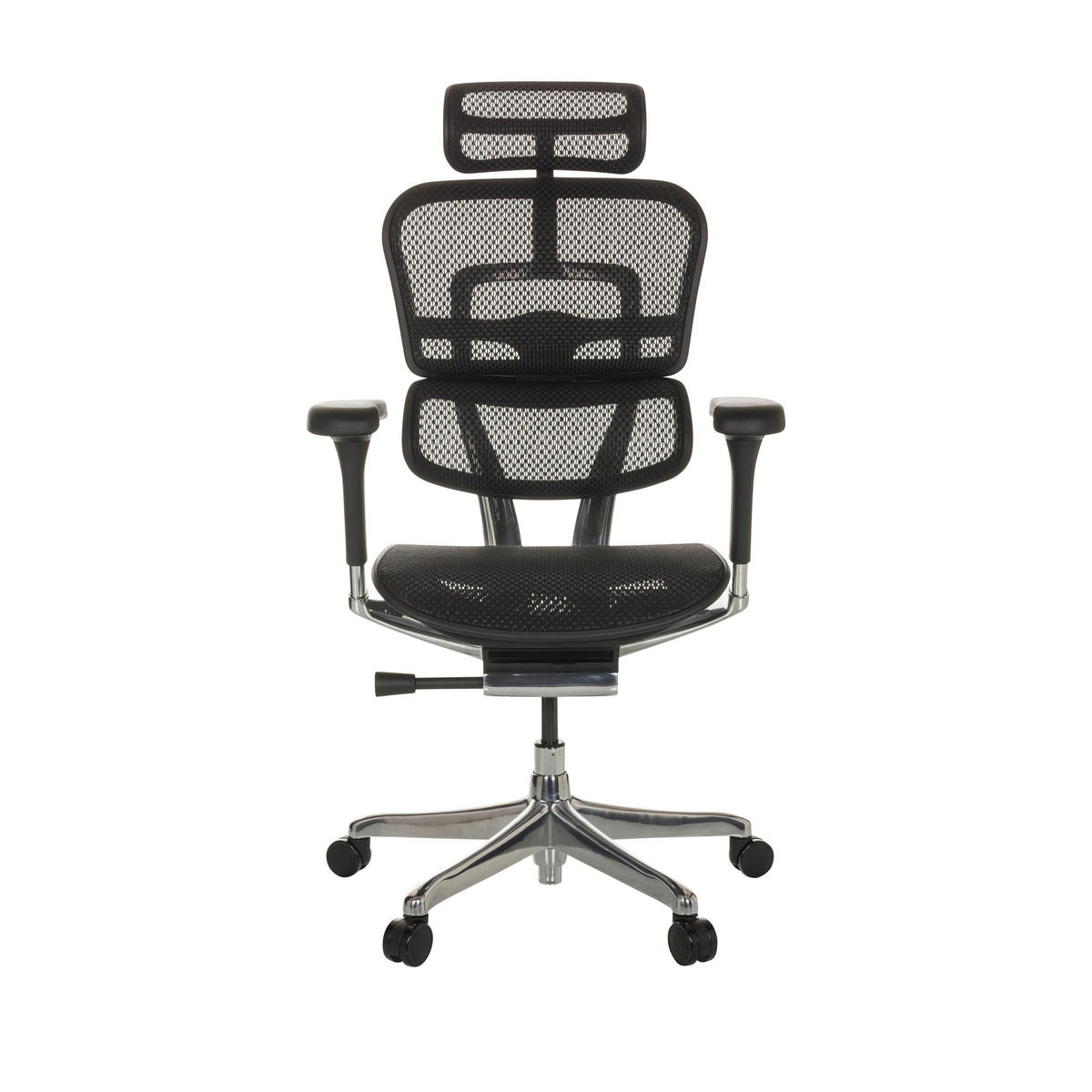 SNURRSTOL  i nät svart  - silver/svart, Basics, metall/textil (69/119-144/65cm) - MID.YOU