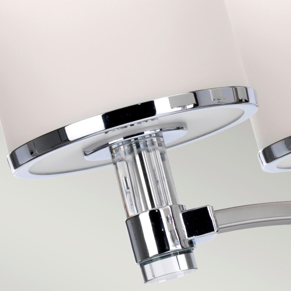 KRONLEUCHTER 64.2/75.6 cm    - Chromfarben/Nickelfarben, Design, Glas/Metall (64.2/75.6cm) - Elstead Lighting