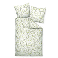 BETTWÄSCHE CHINCHILLA Flanell 135/200 cm  - Hellgrün/Grün, Basics, Textil (135/200cm) - Janine