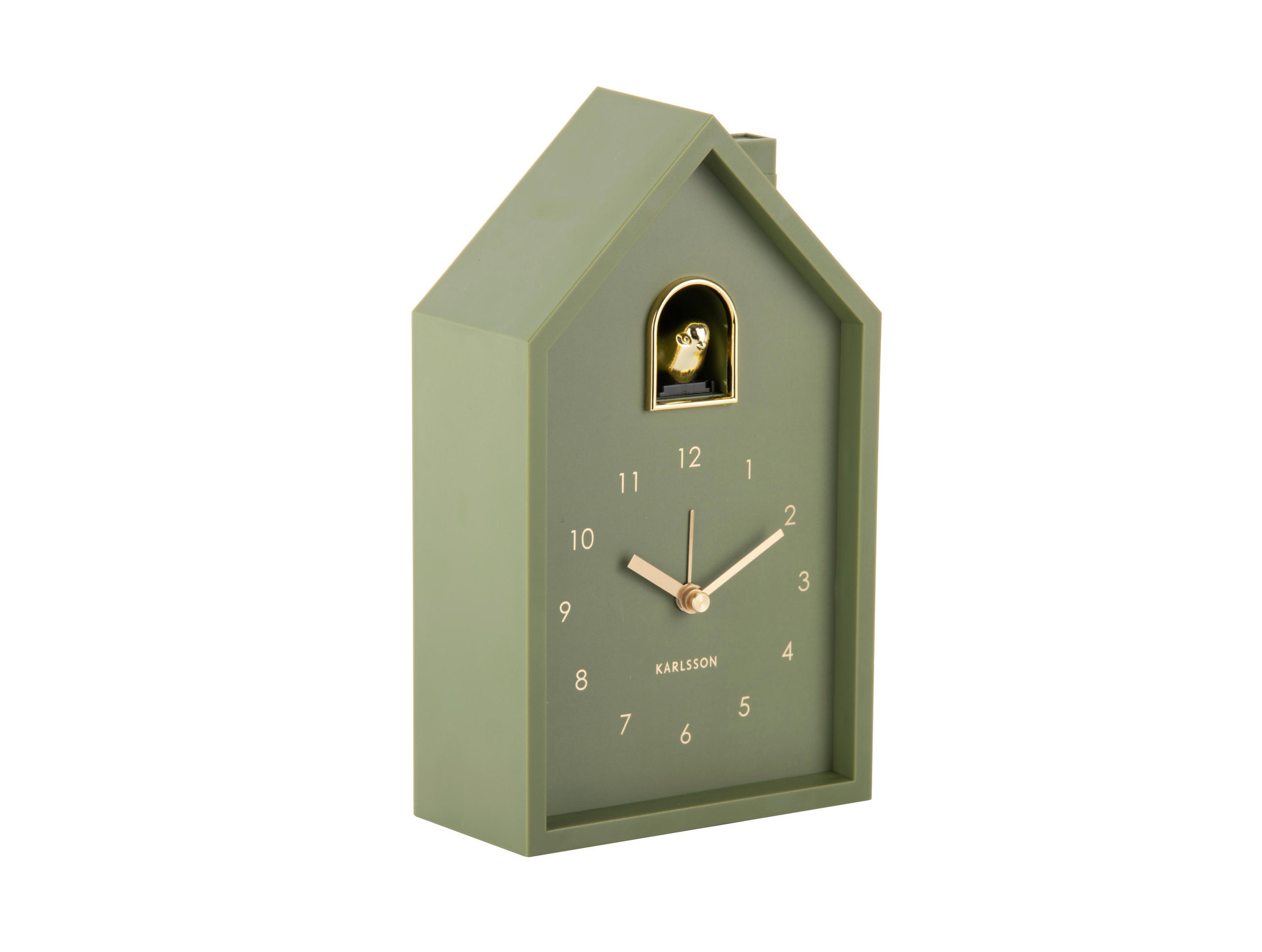Karlsson Wecker Modern Cuckoo Waldgrün 12x20x6 cm
