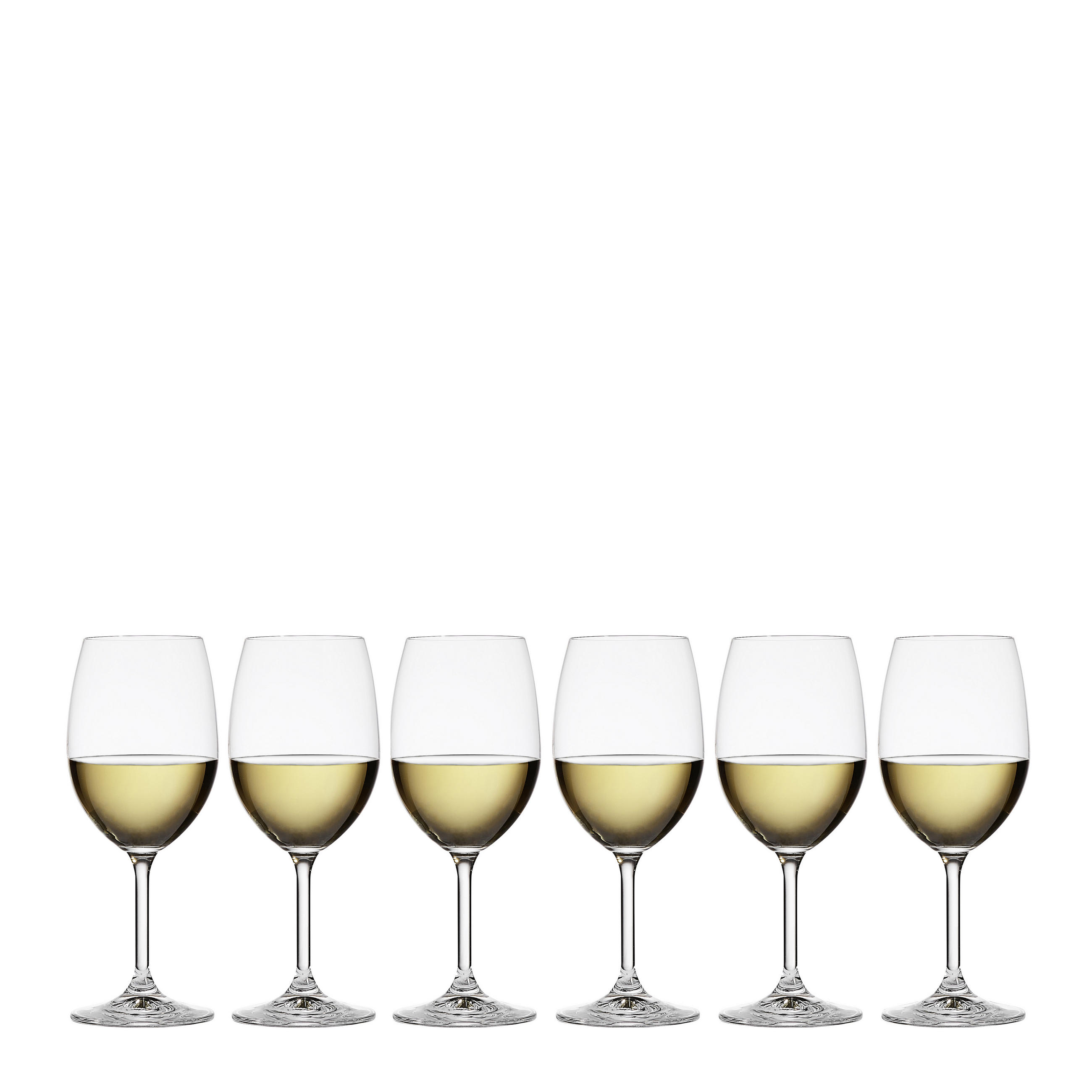 Weißweinglas-Set  6-teilig  - Klar, Basics, Glas (0,35l) - Boxxx