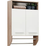 HÄNGESCHRANK 60/87/20 cm  - Chromfarben/Eiche San Remo, Design, Holzwerkstoff (60/87/20cm) - Xora