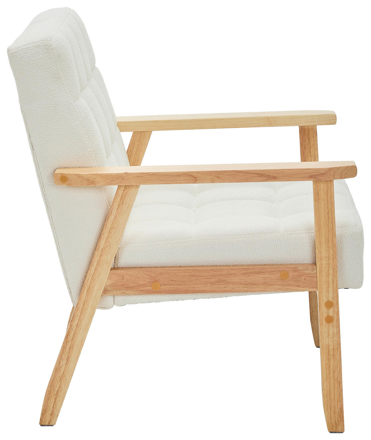 KŘESLO, textil, bílá - bílá/přírodní barvy, Trend, dřevo/textil (64/77,5/67cm) - P & B