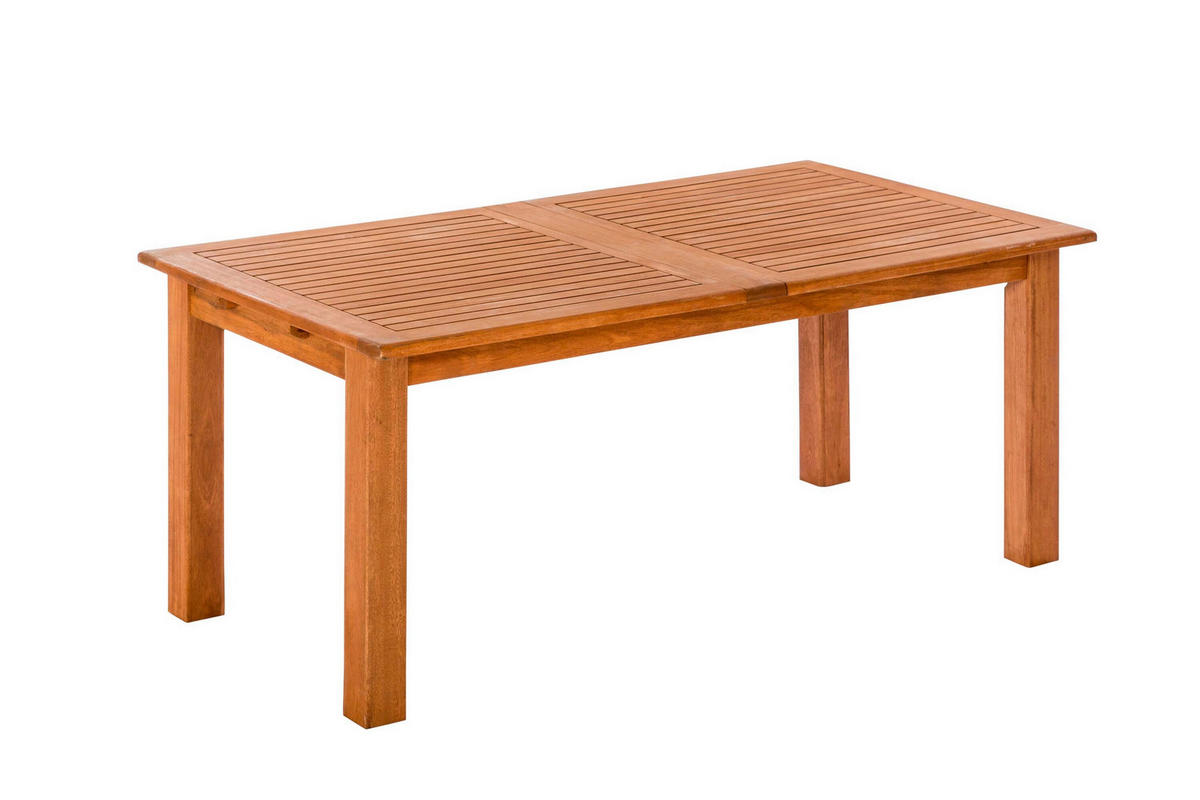 GARTENTISCHGRUPPE Eukalyptusholz Hartholz  - Eukalyptusholzfarben, KONVENTIONELL, Holz - Gardenson