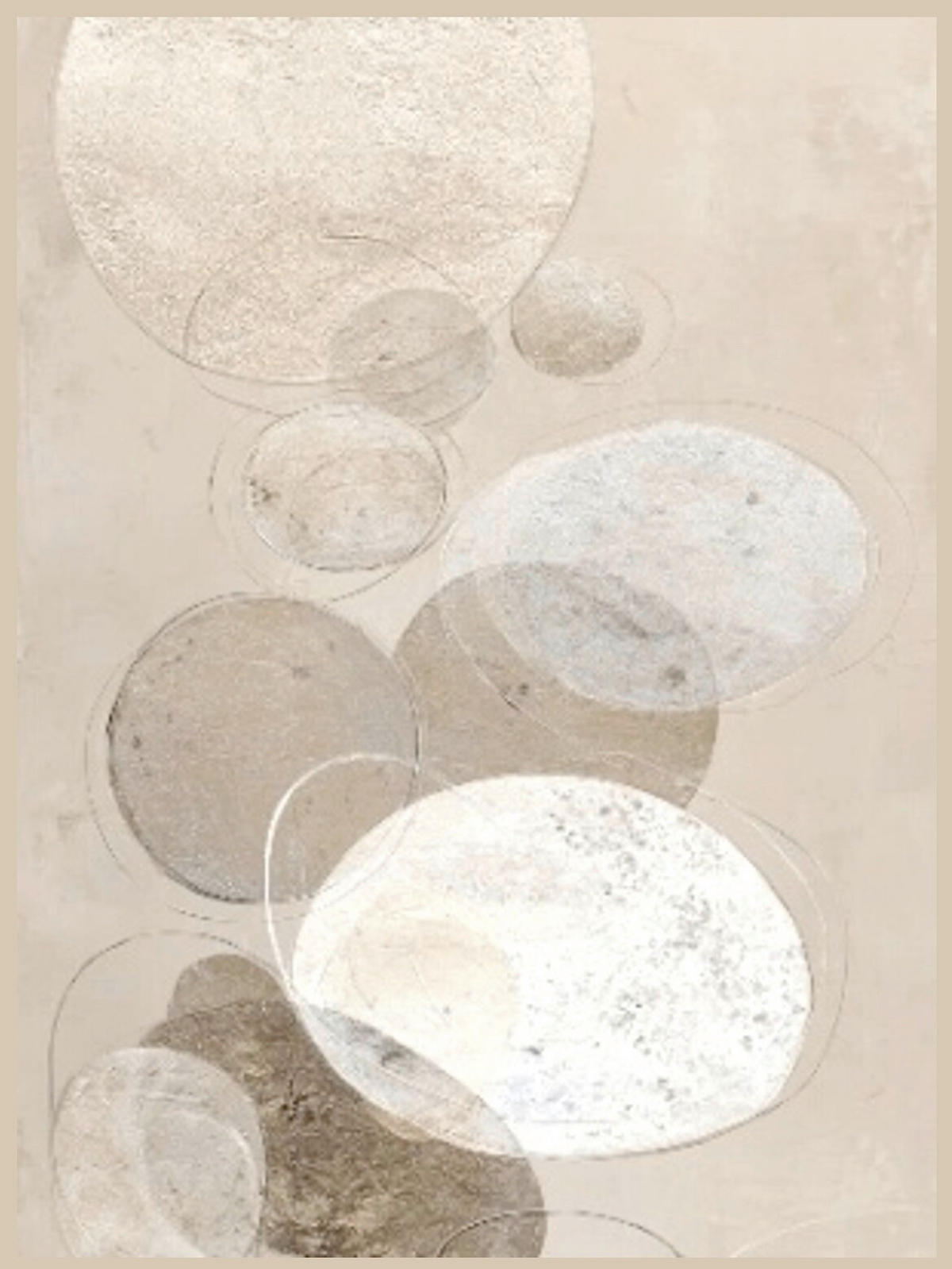 LEINWANDBILD Abstraktes 90/120 cm  - Multicolor, Basics, Holz/Papier (90/120cm) - Euroart