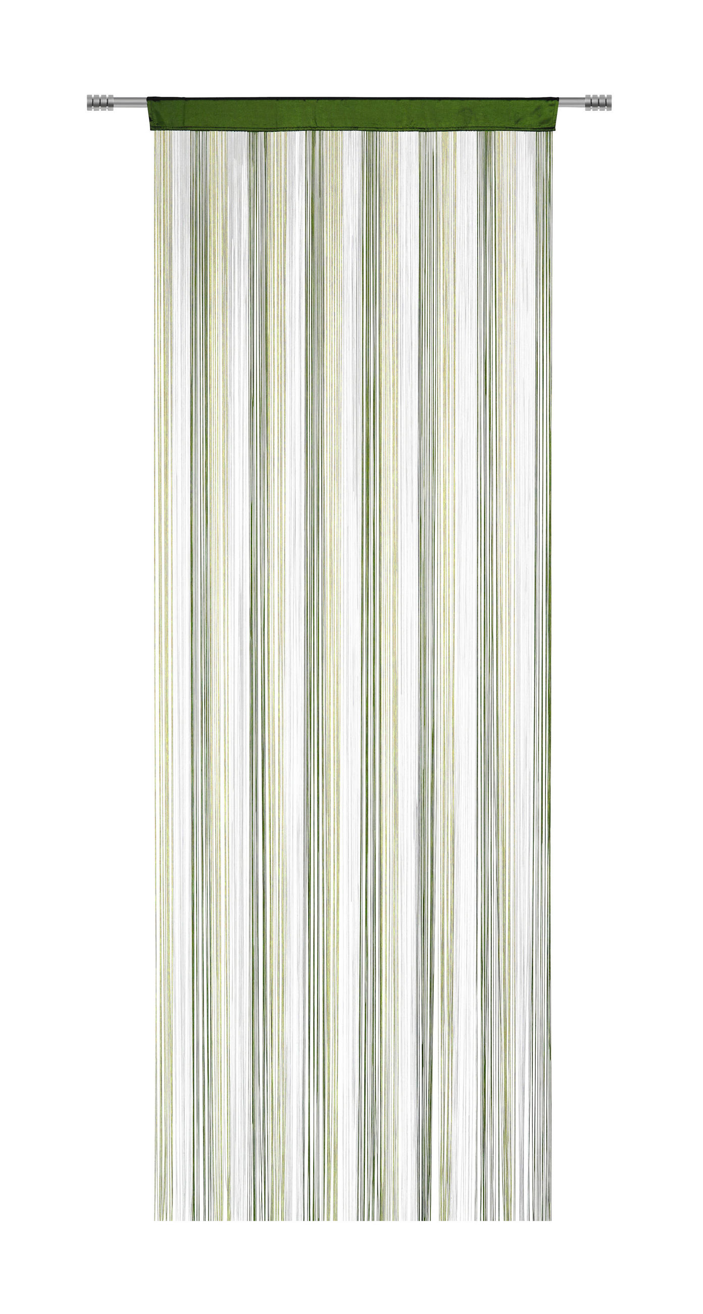 NITASTA ZAVESA MULTI prosojno 90/245 cm - naravne barve/temno zelena, Konvencionalno, tekstil (90/245cm) - Boxxx