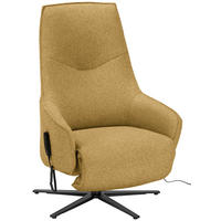 RELAXSESSEL in Textil Senfgelb  - Anthrazit/Senfgelb, Design, Textil/Metall (70/112/85cm) - Himolla Komfortklass