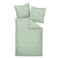 BETTWÄSCHE Giacomo Makosatin 200/200 cm  - Grün, Basics, Textil (200/200cm) - Janine