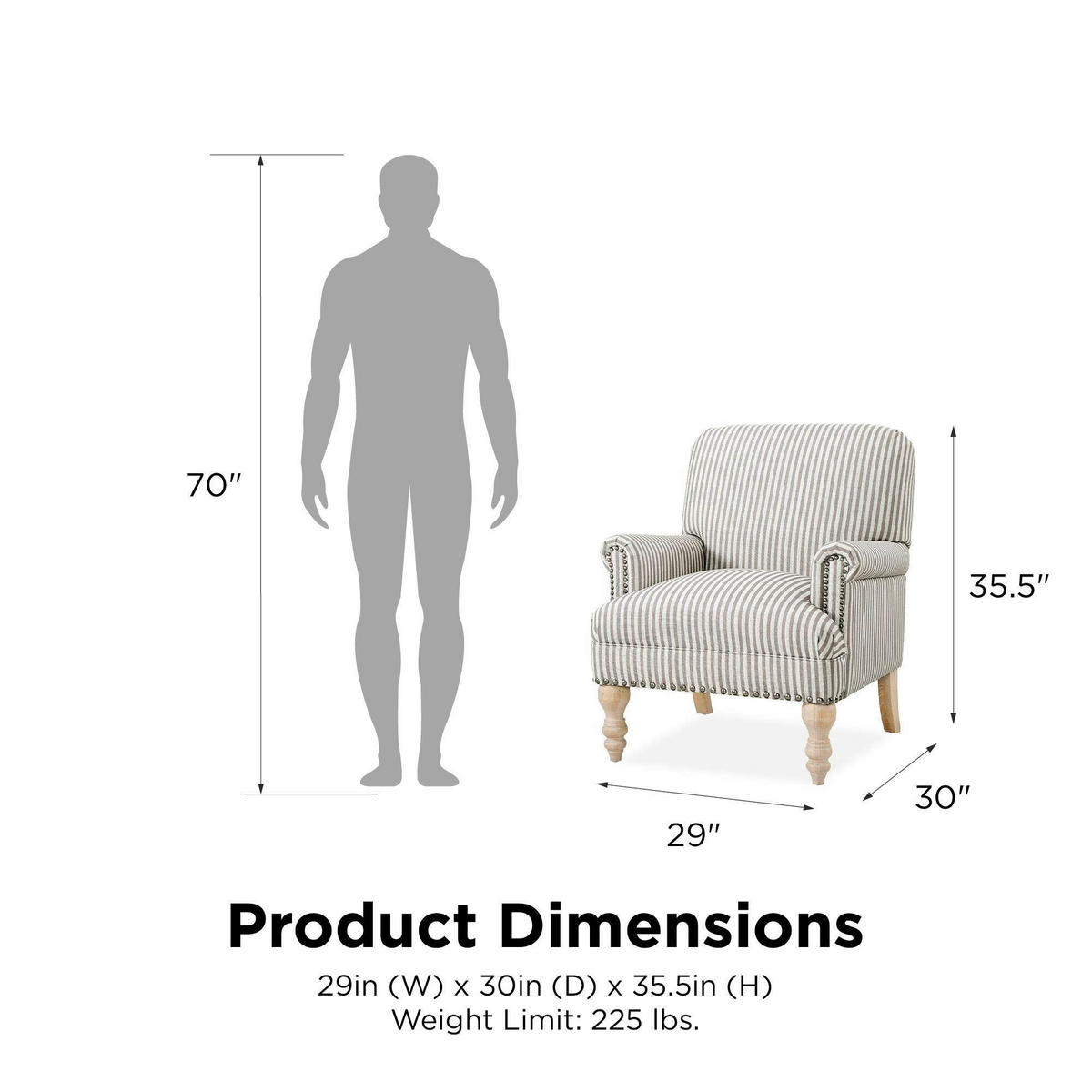 OHRENSESSEL Leinenoptik Beige  - Beige/Naturfarben, Design, Holz/Textil (76/89/73cm) - MID.YOU