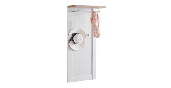 GARDEROBENPANEEL 60/132/30 cm - Eichefarben/Weiß, LIFESTYLE, Holzwerkstoff (60/132/30cm) - Xora