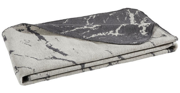 WOHNDECKE LISA 150/200 cm - Anthrazit/Silberfarben, Basics, Textil (150/200cm) - Novel