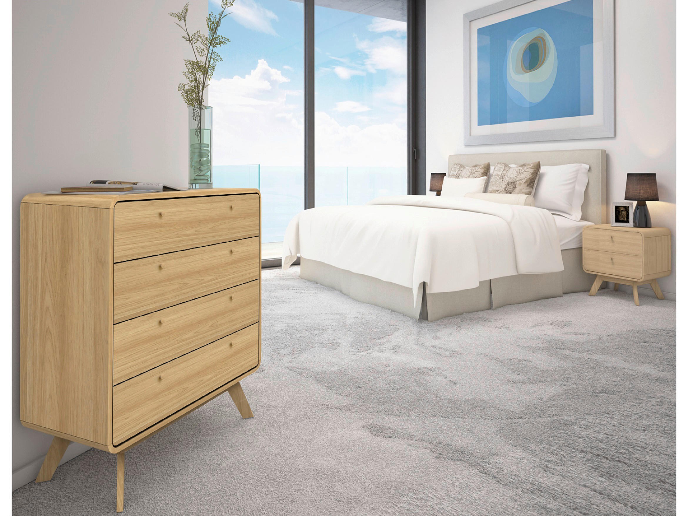 KOMMODE Cassie  in 80/88/39 cm  - Eichefarben/Naturfarben, Design, Holzwerkstoff (80/88/39cm) - MID.YOU