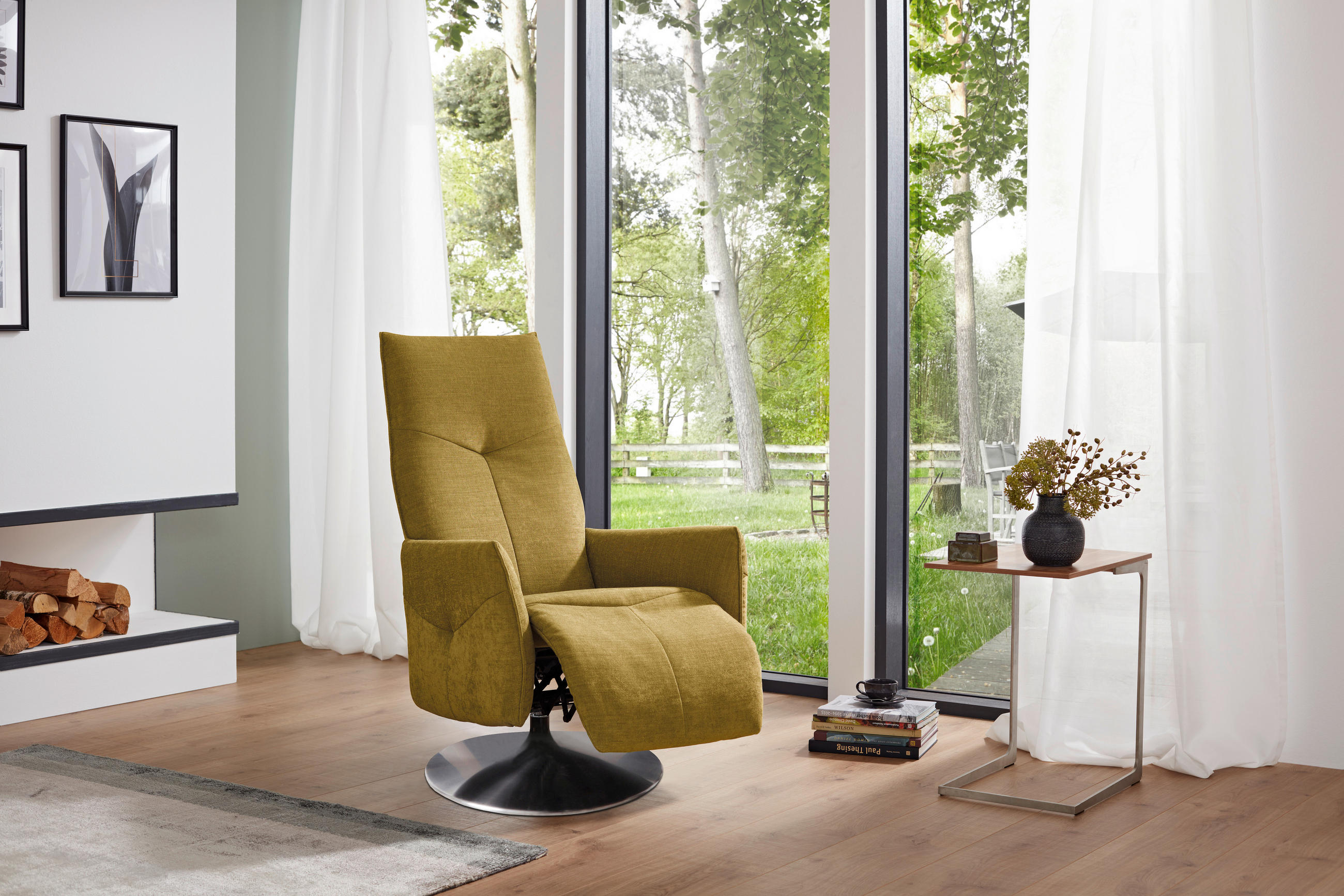 SCAUN DE RELAXARE in textil, piele