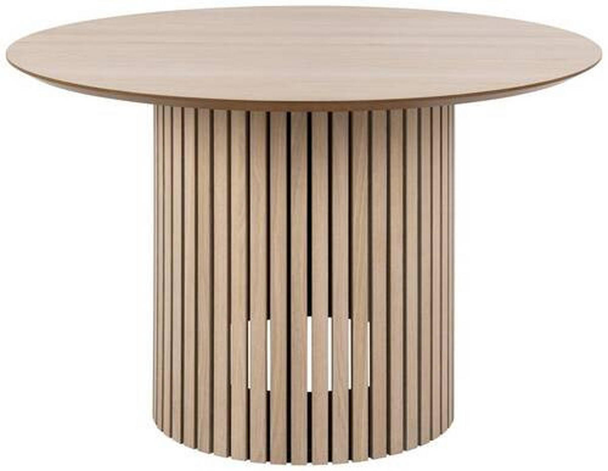 JEDILNA MIZA, furnirano hrast barve hrasta  - barve hrasta/bela, Trend, leseni material/les (120/75cm) - MID.YOU