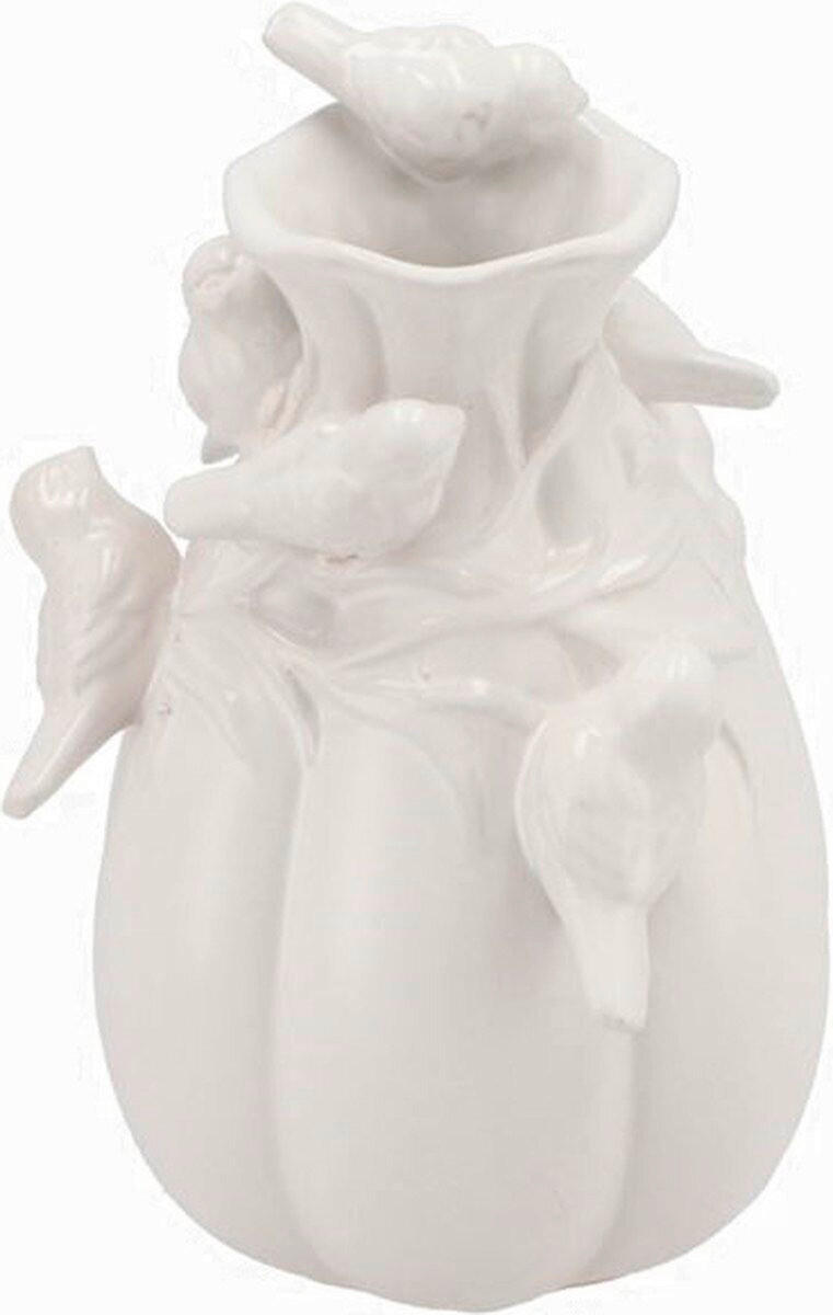 DEKORATIVNA VAZA  keramika  - bela, Basics, keramika (12/12cm)
