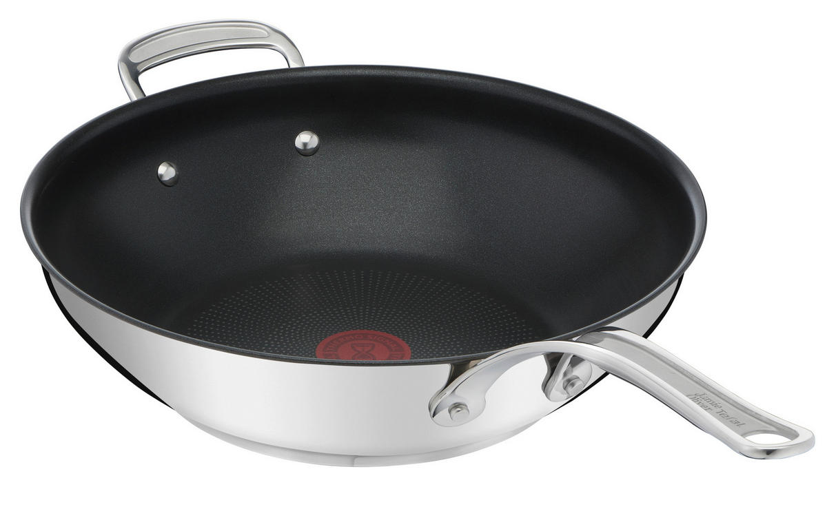 WOKPFANNE 30 cm  - Chromfarben, Design, Metall (30cm) - Technogel/Vive
