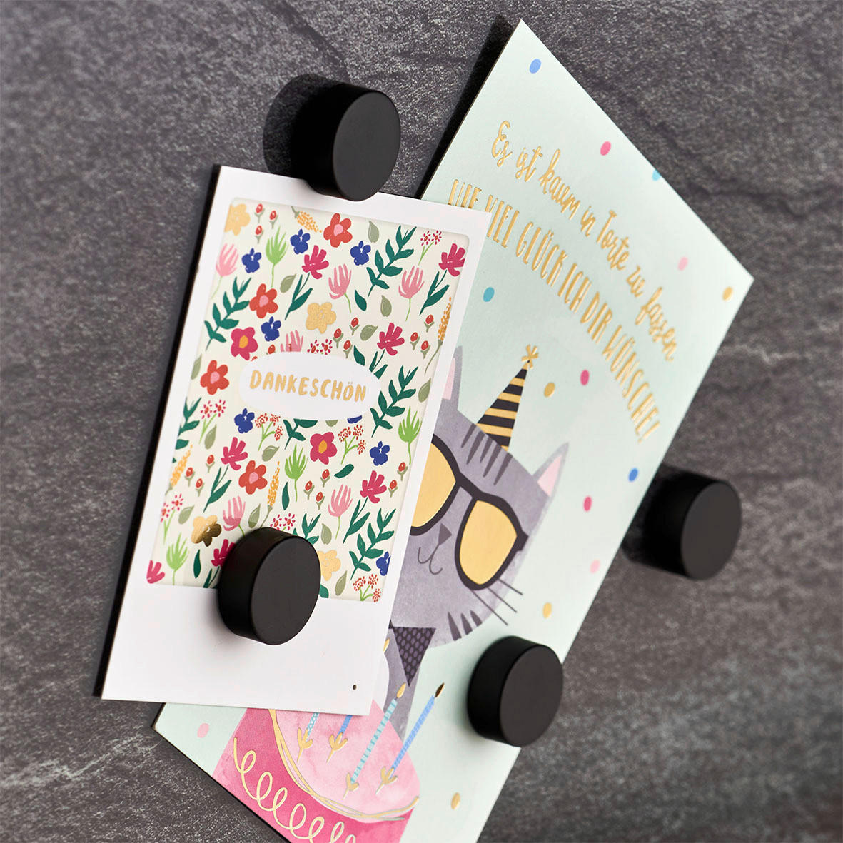 MAGNETSET 13/3,5/1,7 cm  - Schwarz, KONVENTIONELL, Metall (13/3,5/1,7cm)