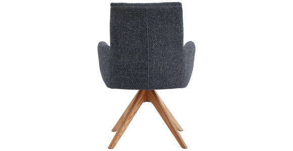 ARMLEHNSTUHL in Webstoff - Eichefarben/Anthrazit, Design, Holz/Textil (60,5/67/88cm) - Novel