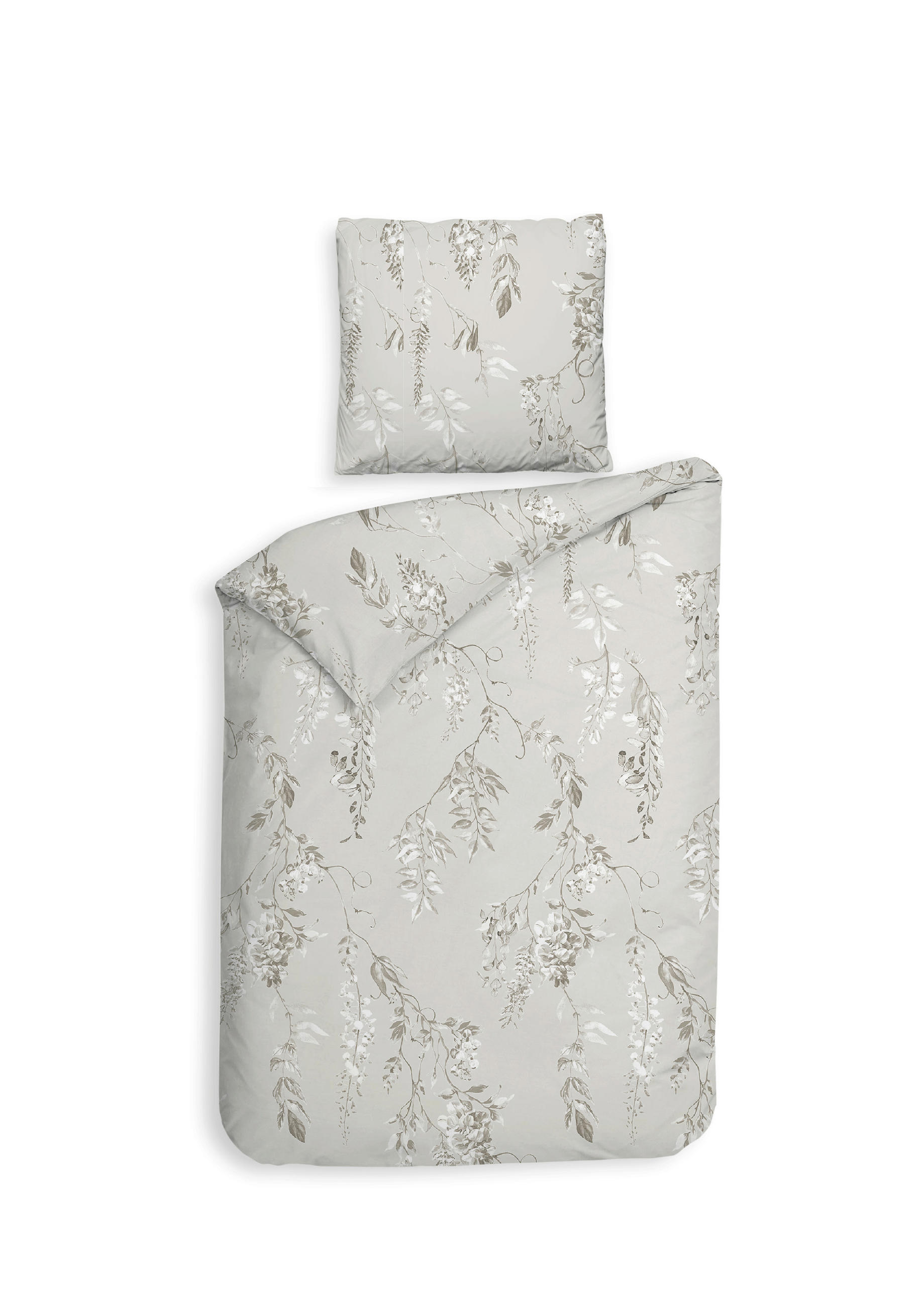 BETTWÄSCHE Chiara Flanell 155/220 cm  - Grau, Basics, Textil (155/220cm)