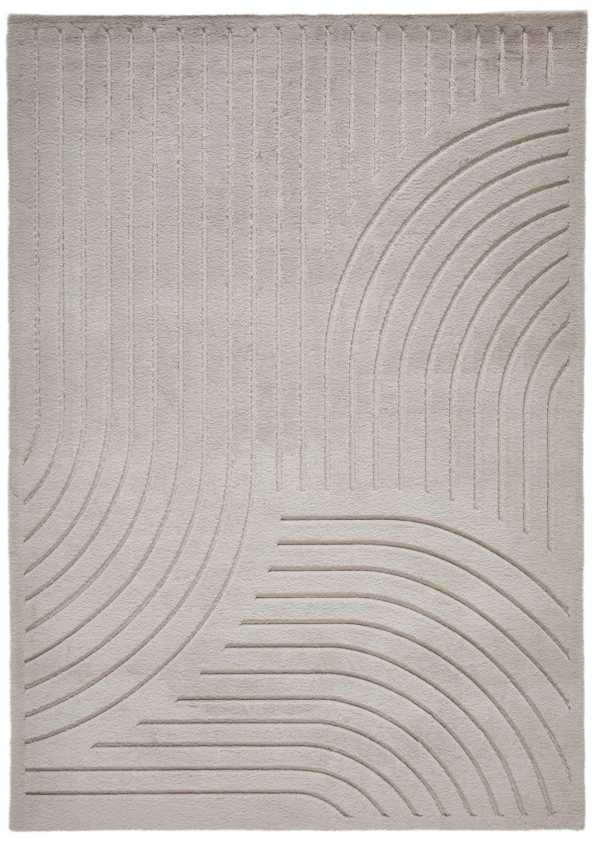 HOCHFLORTEPPICH 160/230 cm Siena Taupe  - Taupe, Design, Kunststoff/Textil (160/230cm) - Novel