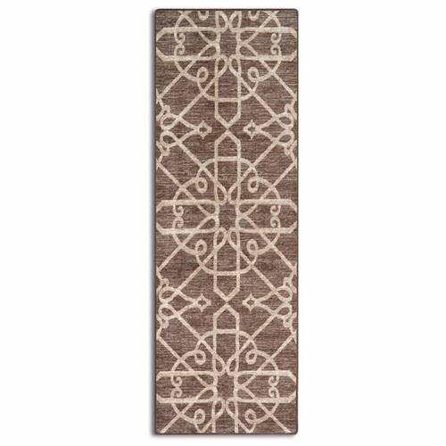 LÄUFER 80/400 cm  - Braun, Design, Kunststoff/Textil (80/400cm) - Novel