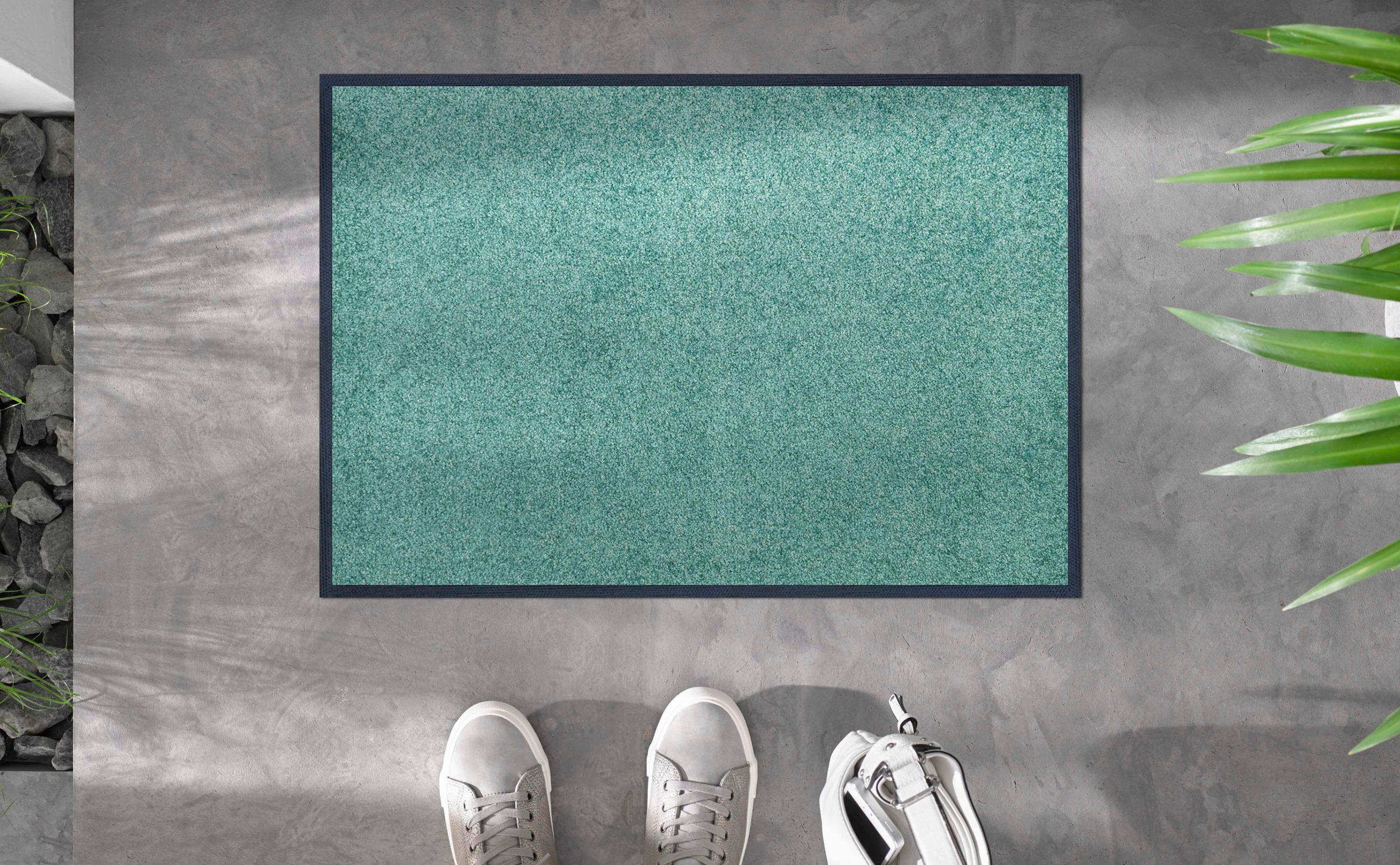 COVORAȘ DE INTRARE 40/60 cm  - verde salvie, Konventionell, plastic/textil (40/60cm) - wash+dry