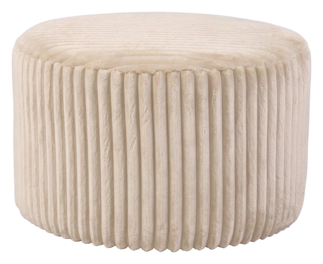 HOCKER in Textil Creme  - Creme, Design, Textil (59/36/59cm) - Xora