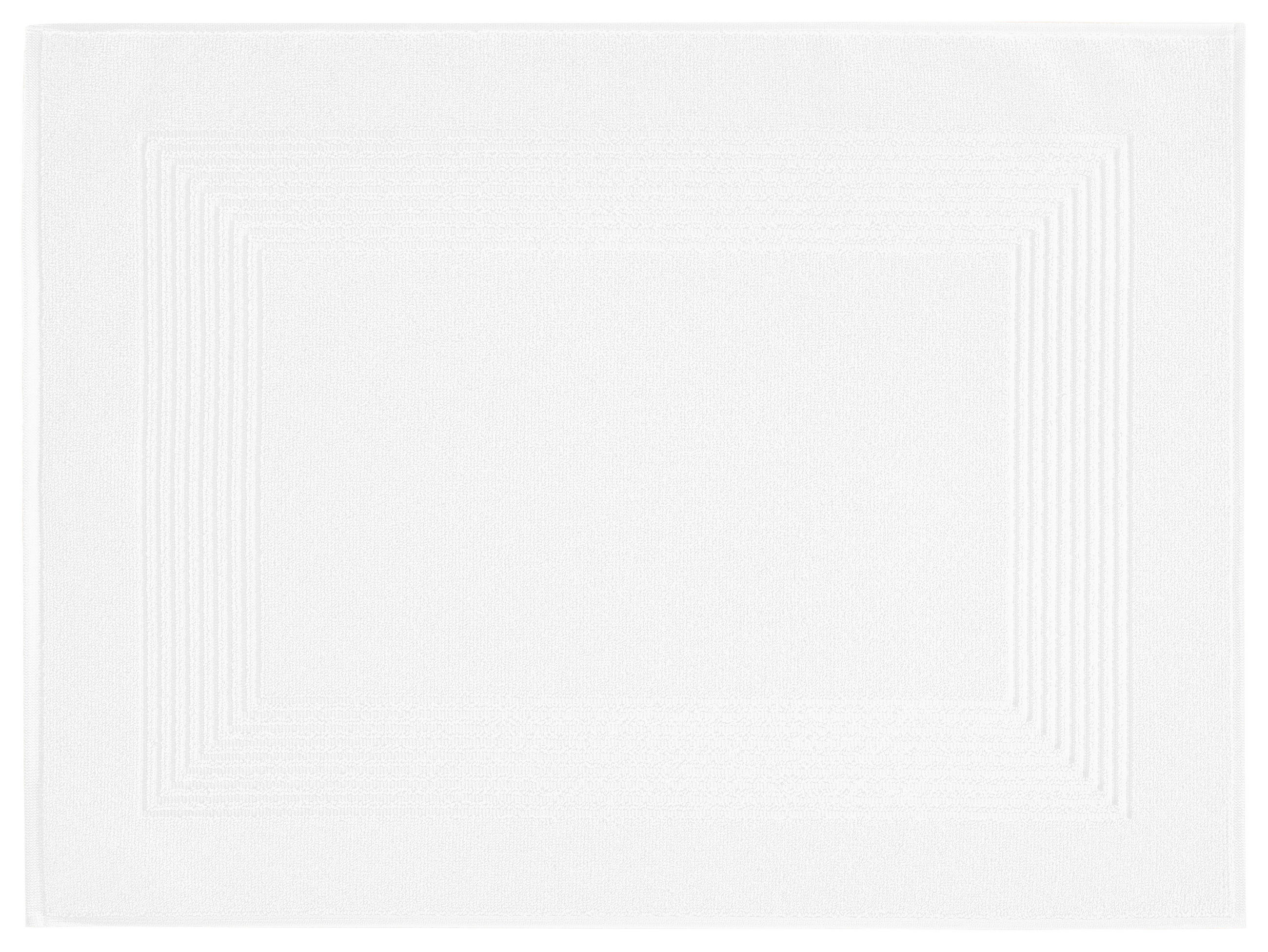 BADEMATTE Weiß 50/70 cm  - Weiß, Basics, Textil (50/70cm) - Vossen