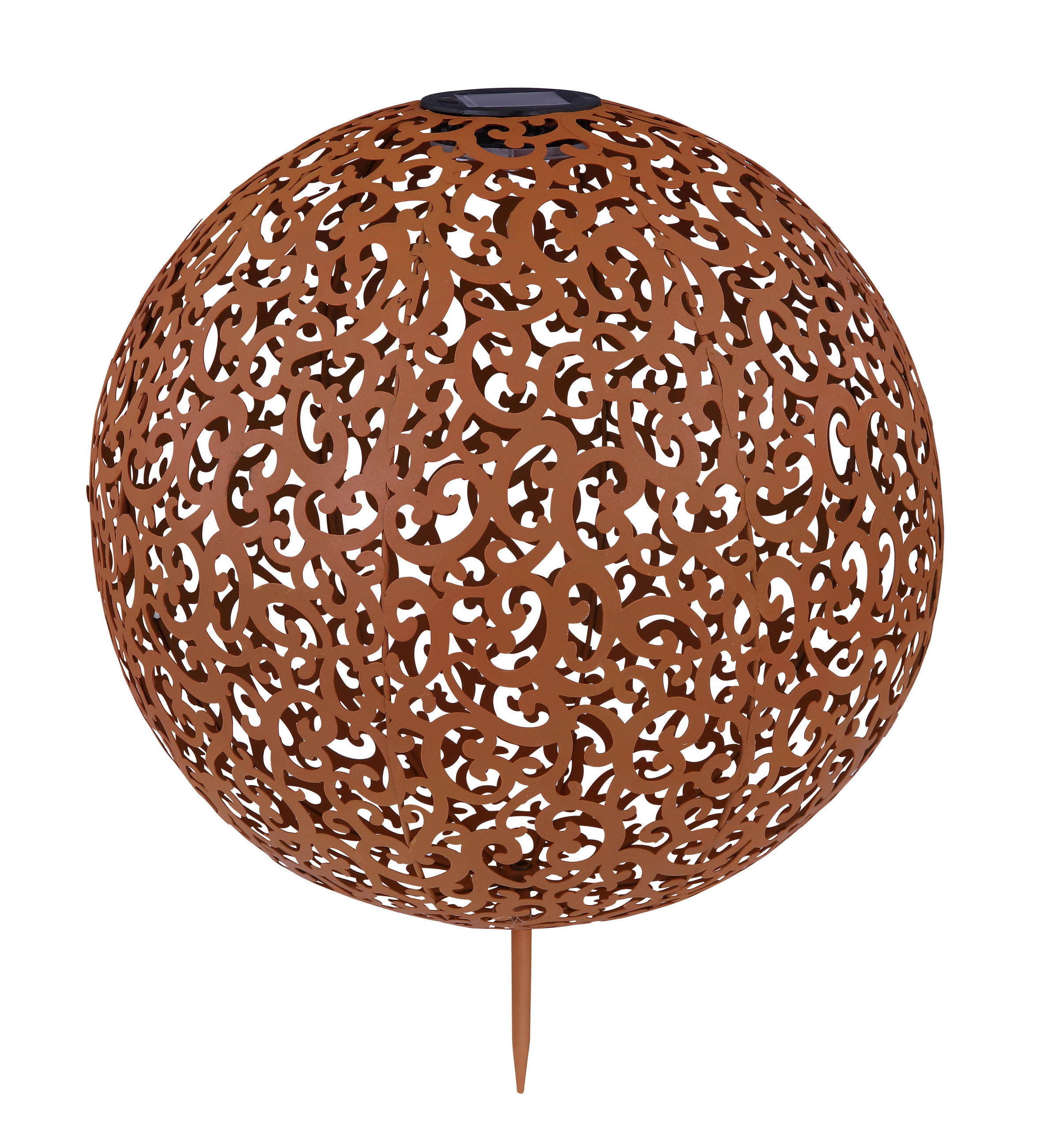 SVJETILJKA SOLARNA - boje hrđe, Basics, metal (40/50cm) - Globo
