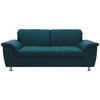 2-SITZER-SOFA  in Webstoff Dunkelblau  - Chromfarben/Dunkelblau, KONVENTIONELL, Textil/Metall (190/81/105cm) - MID.YOU