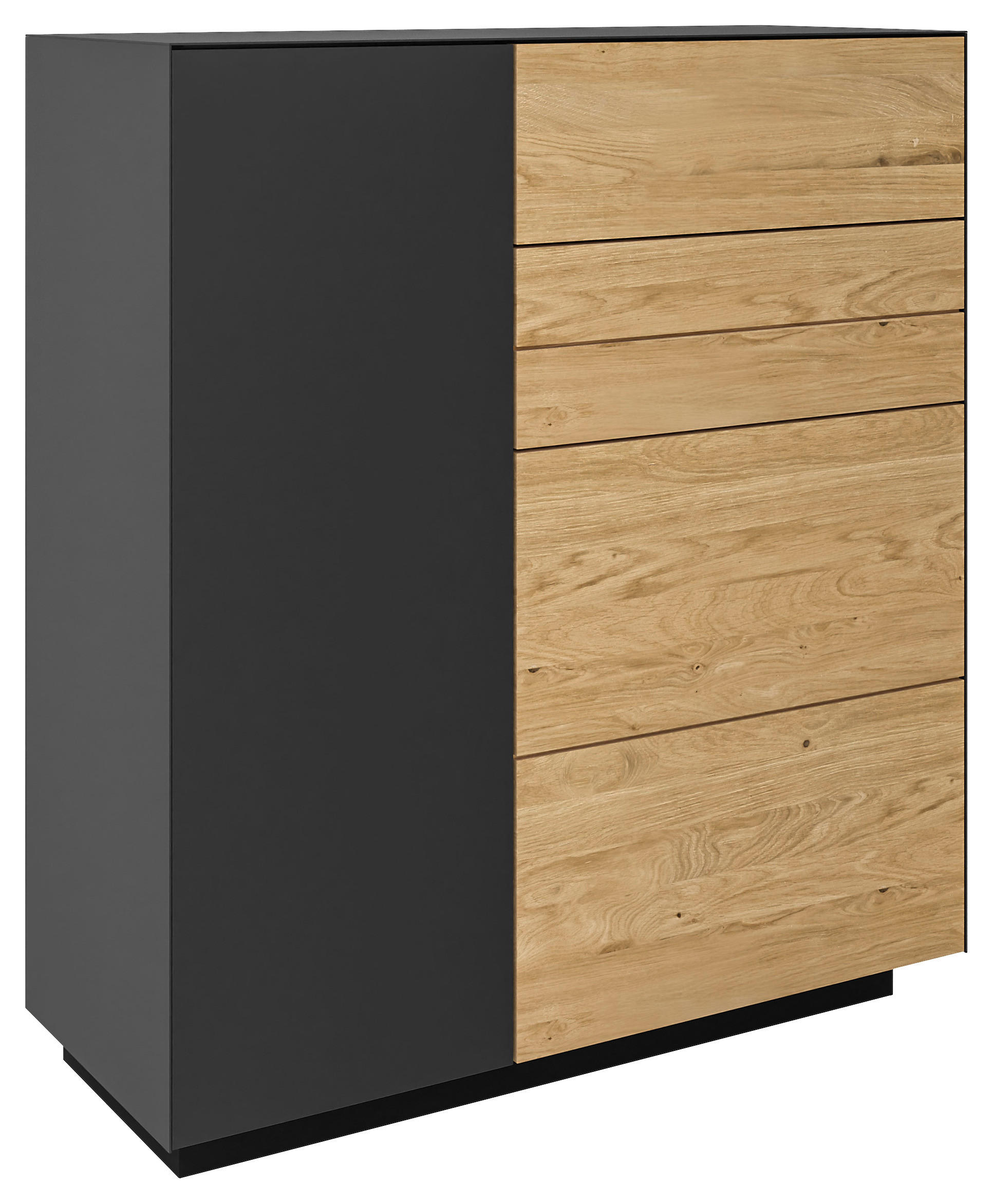 SCHUHSCHRANK 91/103/36 cm  - Wildeiche/Anthrazit, Natur, Holz/Holzwerkstoff (91/103/36cm) - Dieter Knoll
