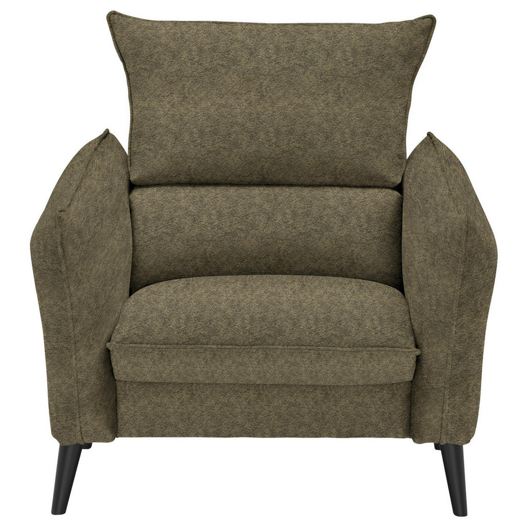 Thumbnail - Carryhome Sessel, Olivgrün, Textil, Kiefer, massiv, Füllung: Silikon, 96x98x100 cm, Stoffauswahl, Wohnzimmer, Sessel, Po...
