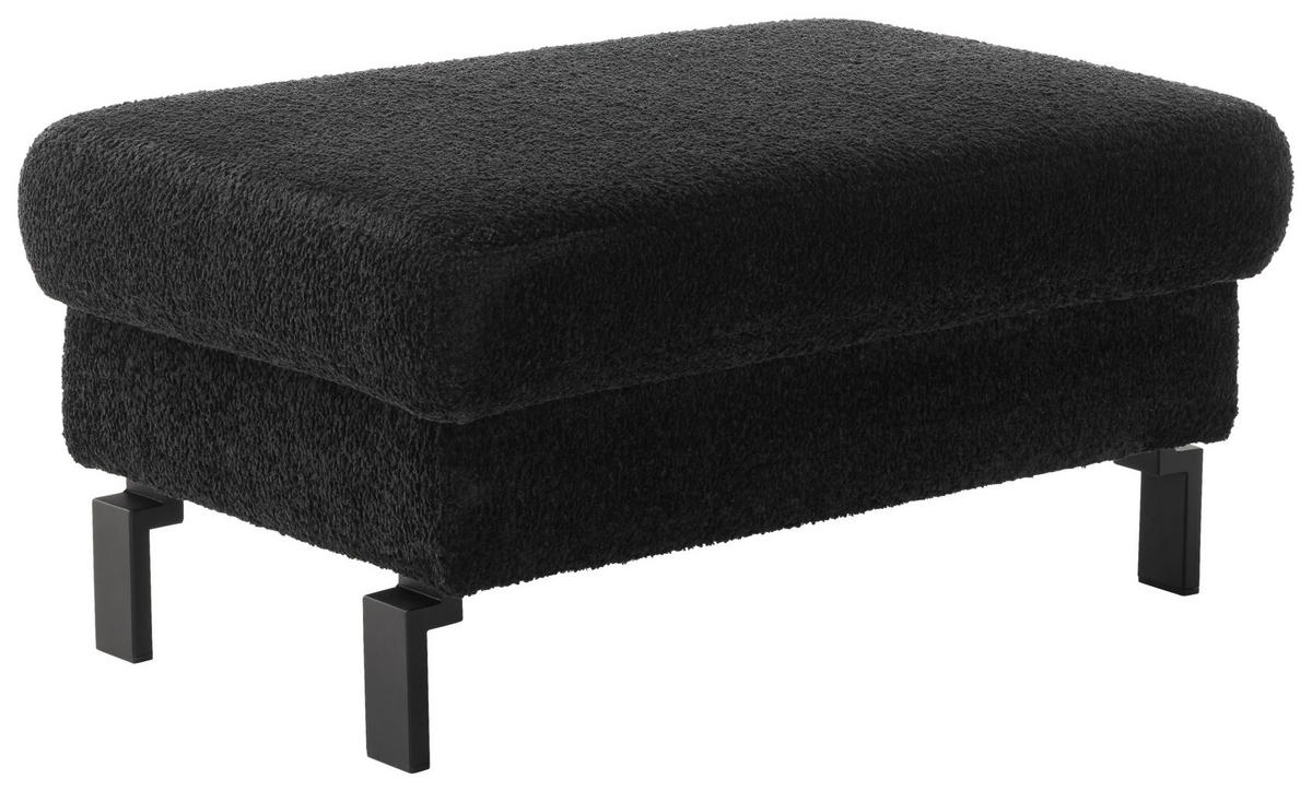 ECKSOFA in Cord Olivgrün  - Schwarz/Olivgrün, Design, Textil/Metall (298/185cm) - Pure Home Lifestyle