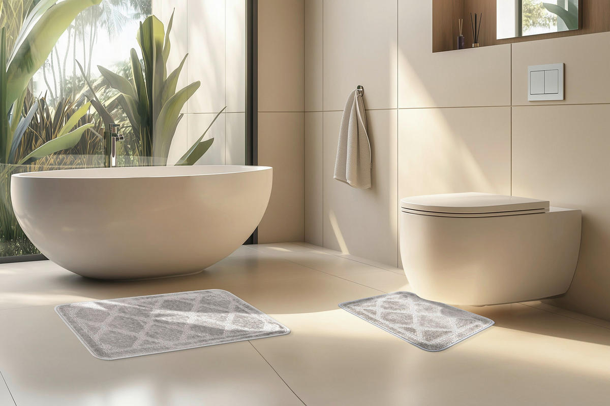 SADA KOUPELNOVÝCH PŘEDLOŽEK, 50/80 cm - Basics, plast (50/80cm) - Kayoom