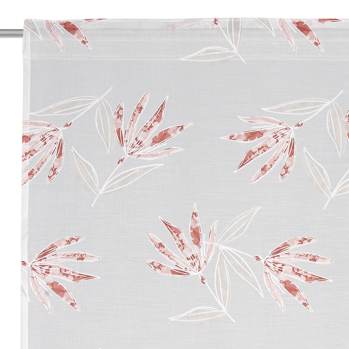 KÉSZFÜGGÖNY részben áttetsző  - piros/szürke, Design, textil (140/245cm) - Esposa