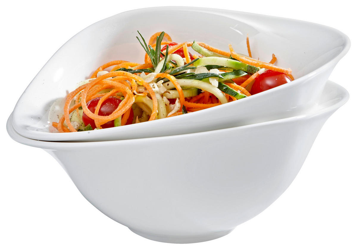 SALATSET  Dune Vapiano 2-teilig  - Creme, Design, Keramik (21/17cm) - Villeroy & Boch